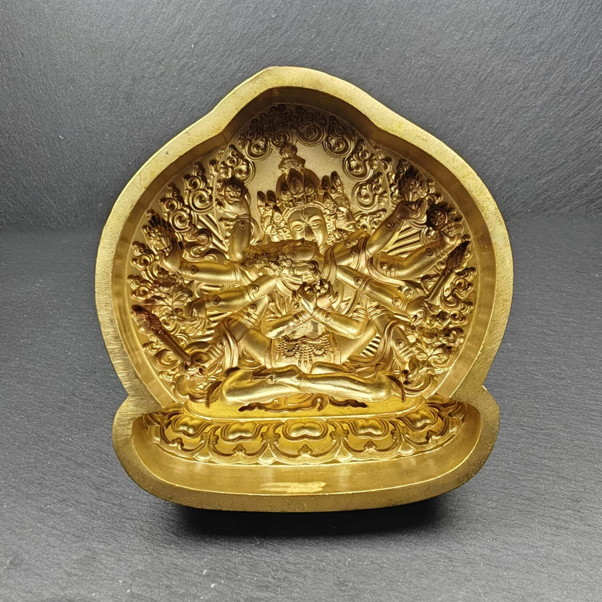 Guhyasamaja vajra Tsa Tsa Mold-11cm - Tibetan tsa tsa mold, view 4