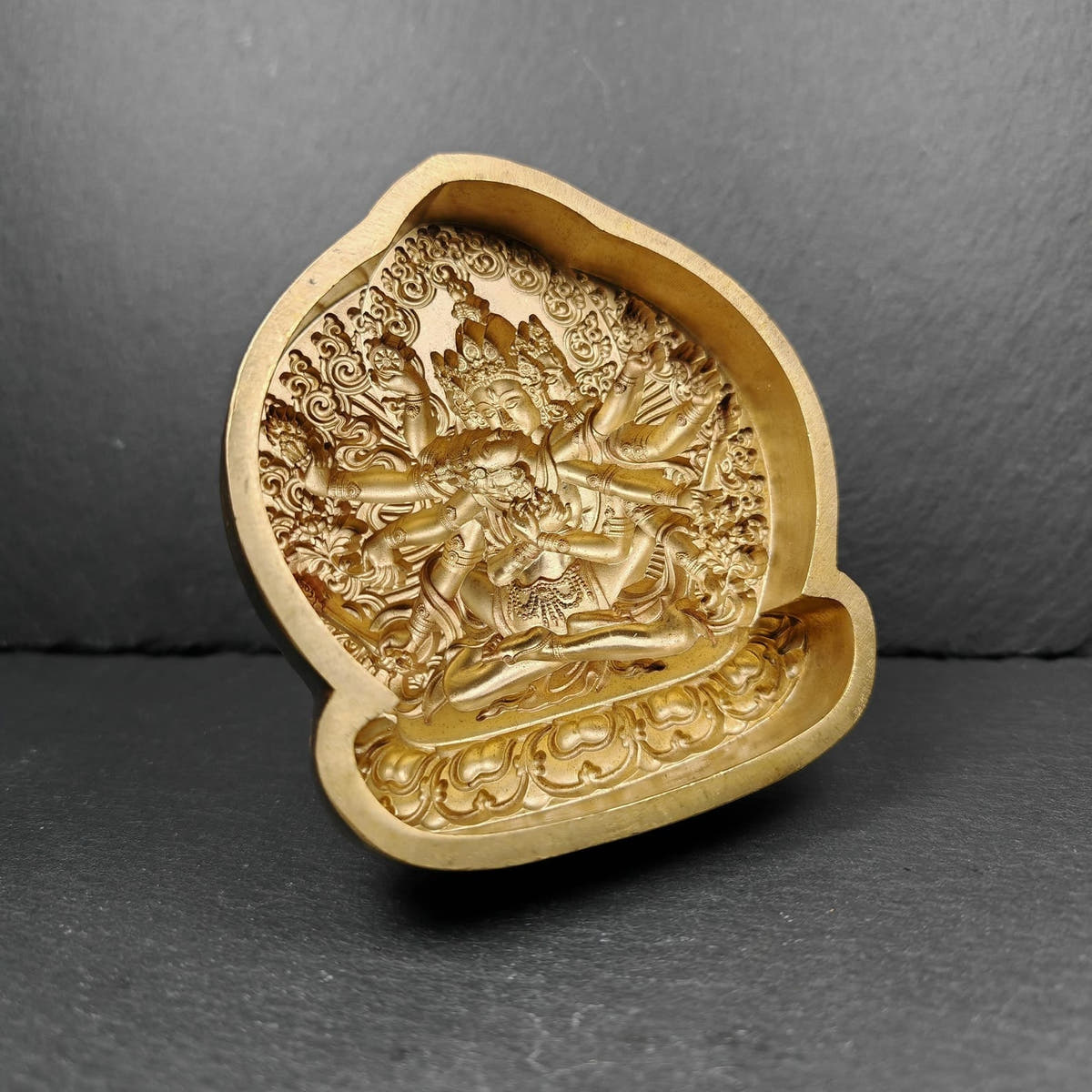 Guhyasamaja vajra Tsa Tsa Mold-11cm - Tibetan tsa tsa mold, view 5