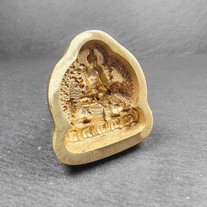 Simhanada Avakokitesvara Tsa Tsa Mold, Seng Ge Dra - Tibetan tsa tsa mold, view 4