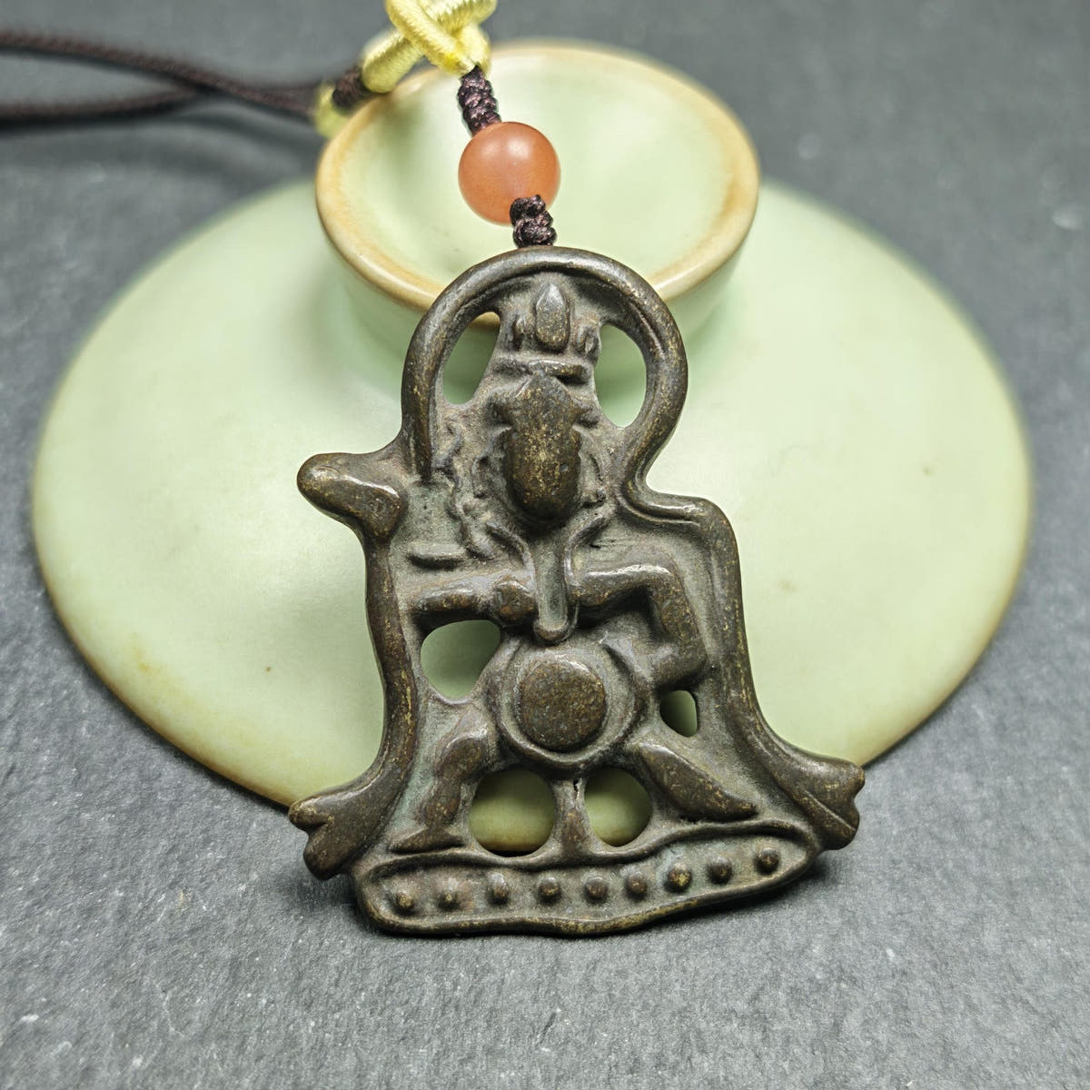 Vajrapani Amulet Pendant - Tibetan Buddhist amulet, view 8