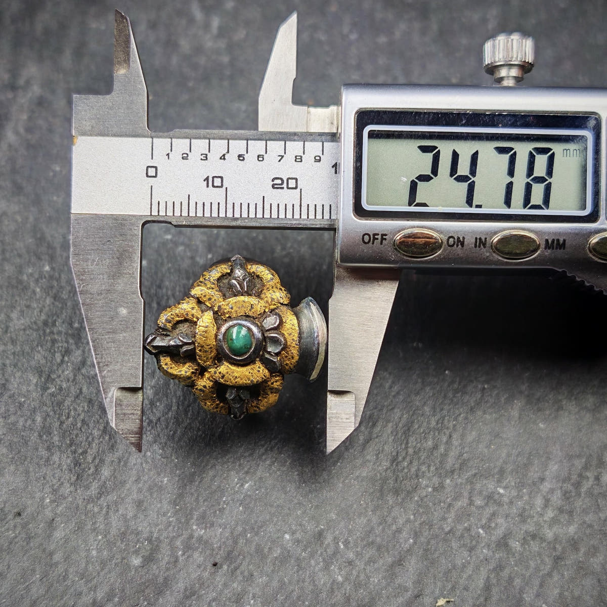Tibetan Buddhist Vajra Bell Ring,Made of Pure Gold Filled and Silver Filled - Tibetan Buddhist vajra, view 12