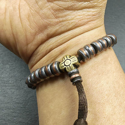 Wrist Mala ｜ Handmade 8mm Cold Iron Vajra Bracelet - Tibetan Buddhist mala beads, view 8