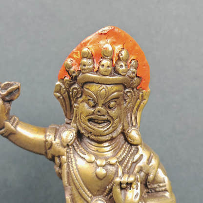 Vajrapani - Scared Tibetan Statue 40 Years Old 11cm Height - Tibetan Buddhist statue, view 6