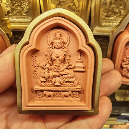 Bordered Akshobhya Tsa Tsa Mold - Tibetan tsa tsa mold, view 7