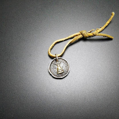 Buddhist Protective Pendant,Stupa,Pagoda,Buddhist Tower Amulet Badge,Sterling si - Tibetan Buddhist amulet, view 4