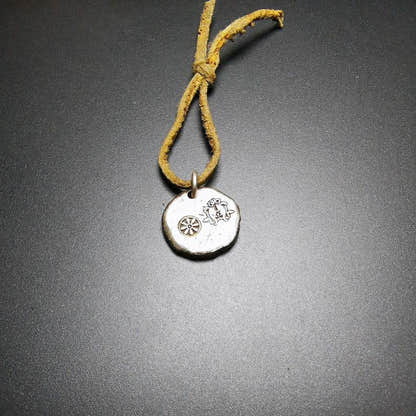 Buddhist Protective Pendant,Stupa,Pagoda,Buddhist Tower Amulet Badge,Sterling si - Tibetan Buddhist amulet, view 5