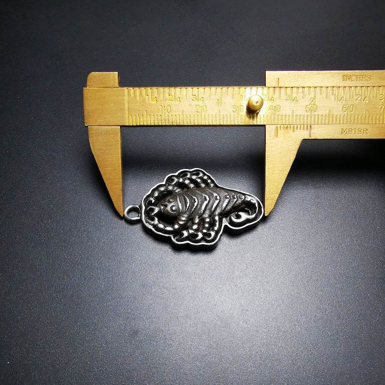Amulet,Scorpion Guru of Padmasambhava - Tibetan Buddhist amulet, view 8