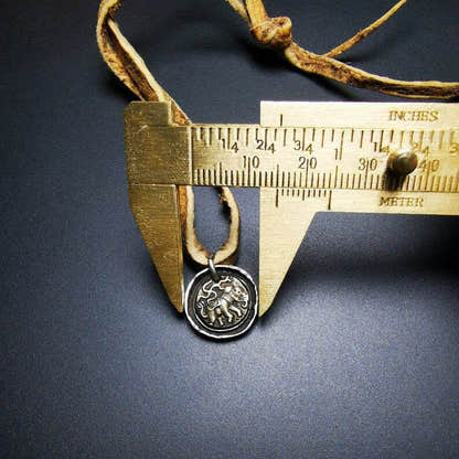 Buddhist Amulet,Elephant Protective Pendant,Buddhist Amulet,Made of Sterling Sil - Tibetan Buddhist amulet, view 7