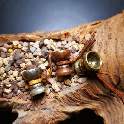 Amulet Pendant,Butter lamp Pendant - Tibetan Buddhist amulet, front view