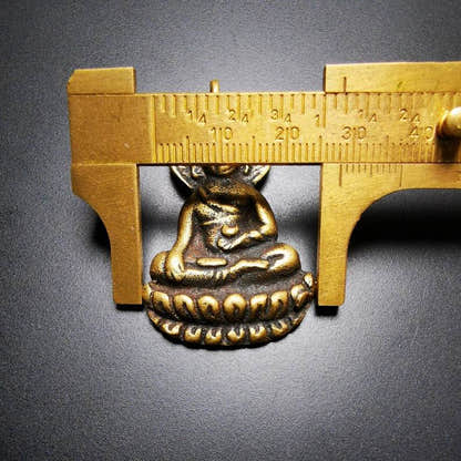 Buddhist Amulet Pendant,Bhaisajyaguru,Medicine Buddha,50 Years Old - Tibetan Buddhist amulet, view 9