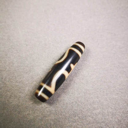 Ritual Vase Dzi Bead - Tibetan dzi bead, view 4