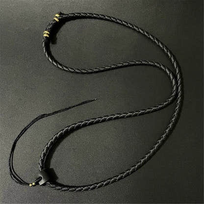 Handmade Leather Cord - Tibetan Buddhist art, view 4
