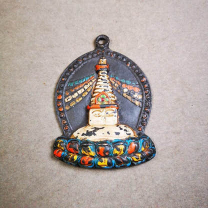 Tibetan Buddhist Statue,Stupa Badge,Pagoda Amulet - Tibetan Buddhist amulet, view 5