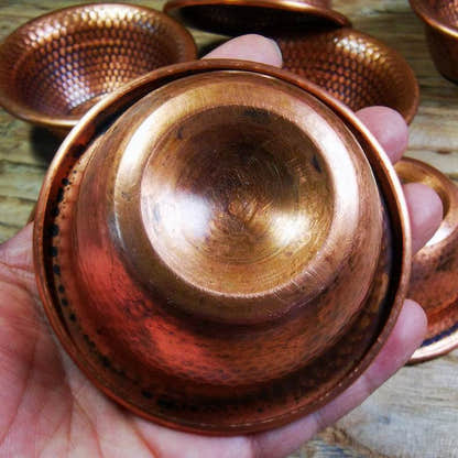 Buddhist Water Offering Bowls - Tibetan Buddhist art, view 6