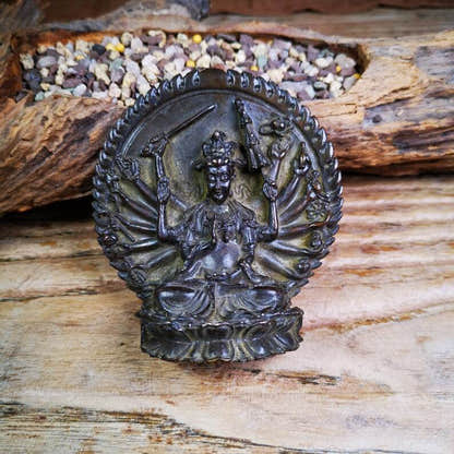 Thousand Armed Avalokitesvara Statue - Tibetan Buddhist statue, view 4
