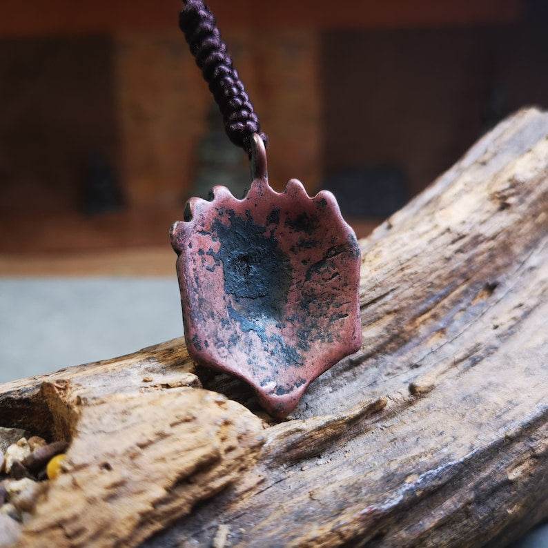 Amulet Badge,Mahakala Pendant, Buddhist Protector Deity, 50 Years Old - Tibetan Buddhist amulet, view 4
