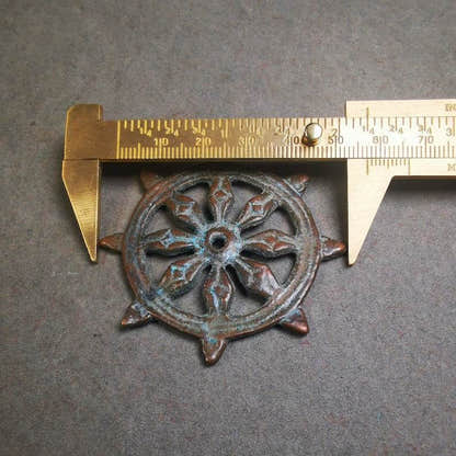 Amulet,Prayer Wheel,Dharma Chakra - Tibetan Buddhist amulet, view 4