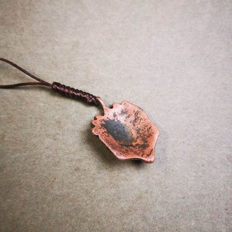 Amulet Badge,Mahakala Pendant, Buddhist Protector Deity, 50 Years Old - Tibetan Buddhist amulet, view 6