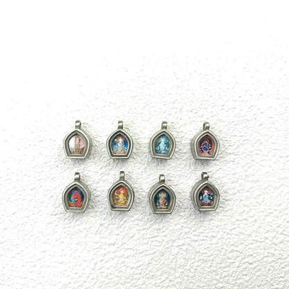 Ghau Amulet Bracelet,Tibetan Eight Natal Buddhas - Zodiac Protector Buddhas - Tibetan Buddhist amulet, view 4