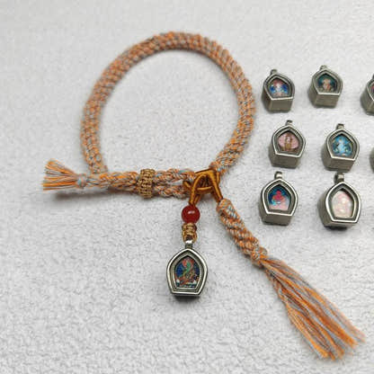 Ghau Amulet Bracelet,Tibetan Eight Natal Buddhas - Zodiac Protector Buddhas - Tibetan Buddhist amulet, view 7