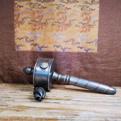 Handheld Prayer Wheel,Mani Wheel - Tibetan Buddhist art, view 5