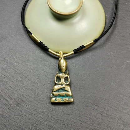 Buddhist Protective Amulet,Amitayus Statue Pendant - Tibetan Buddhist amulet, view 5