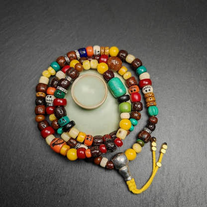 Mala Necklace - Prayer Beads,38cm Length - Tibetan Buddhist mala beads, view 5