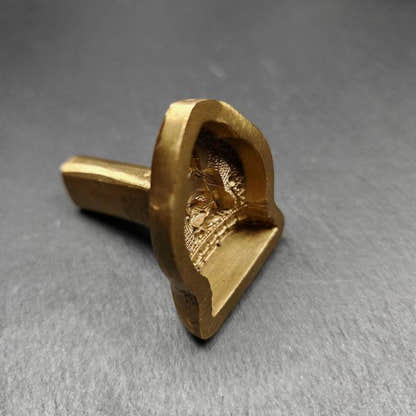 Bhaisajyaguru,Medicine Buddha - 4cm - Tibetan tsa tsa mold, view 5