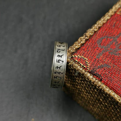 Silver Ring - Tibetan Buddhist art, view 5