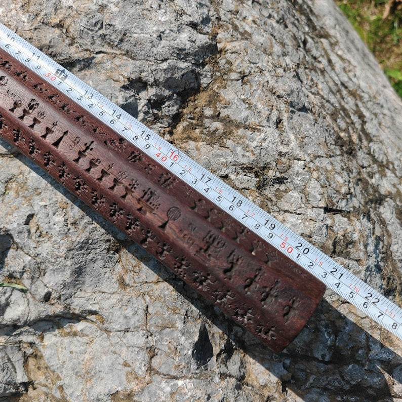 Zanpar Wooden Mold Stick - Tibetan Buddhist art, view 9