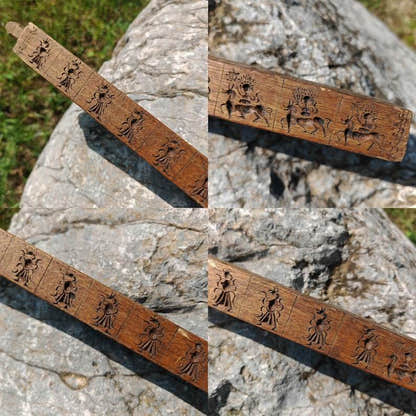 Zanpar Wooden Mold Stick - Tibetan Buddhist art, view 5
