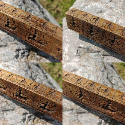 Zanpar Wooden Mold Stick - Tibetan Buddhist art, view 5