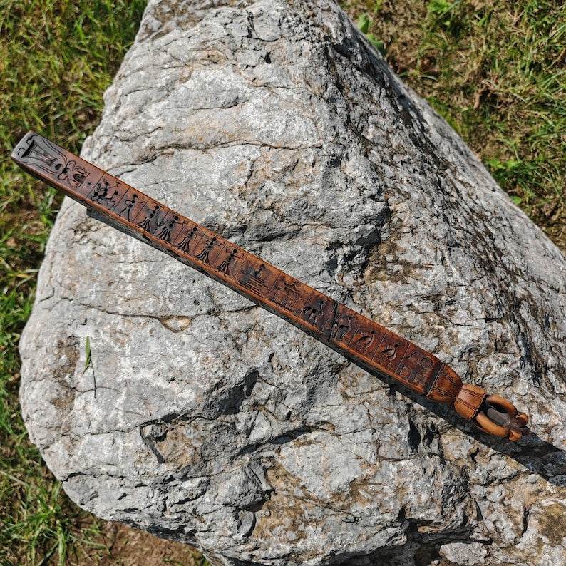 Zanpar Wooden Mold Stick - Tibetan Buddhist art, view 4