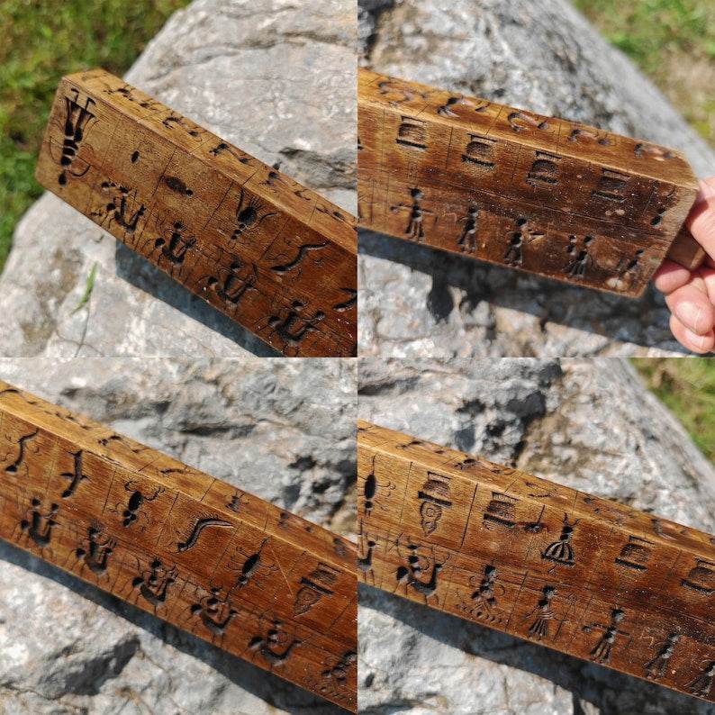 Zanpar Wooden Mold Stick - Tibetan Buddhist art, view 5
