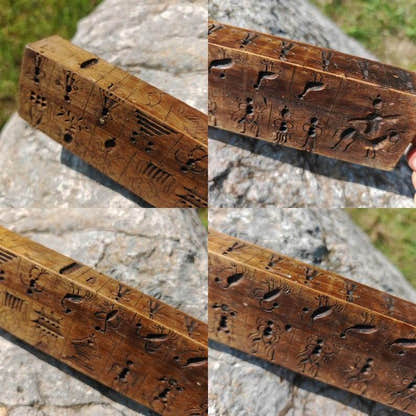 Zanpar Wooden Mold Stick - Tibetan Buddhist art, view 6
