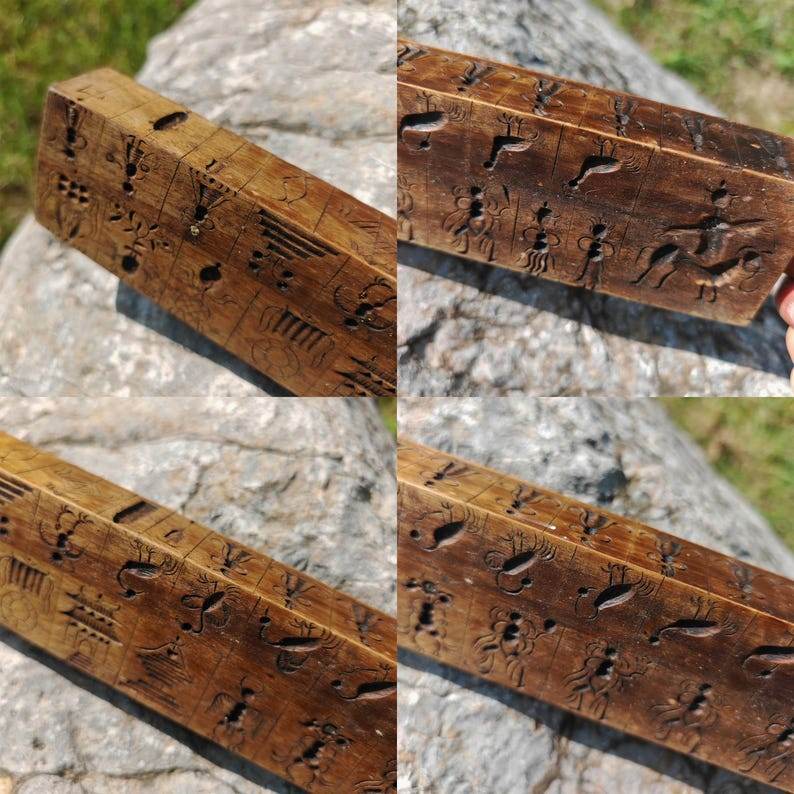 Zanpar Wooden Mold Stick - Tibetan Buddhist art, view 6