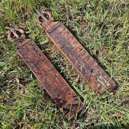 Buddhist Zanpar Wooden Mold Stick - Tibetan Buddhist art, view 4
