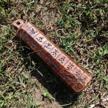 Zanpar Wooden Mold Stick - Tibetan Buddhist art, view 4