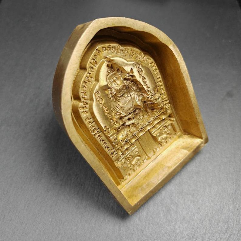 Shenrab Miwo Tsa Tsa Mold, 11cm Shenrab Miwoche - Tibetan tsa tsa mold, view 6
