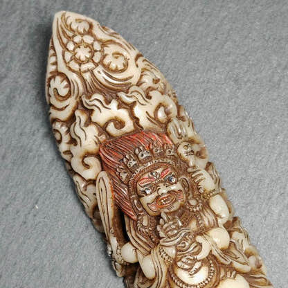 Mahakala Kapala Amulet Badge - Tibetan Buddhist amulet, view 6
