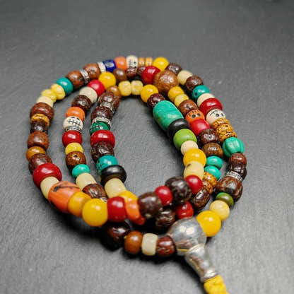 Mala Necklace - Prayer Beads,38cm Length - Tibetan Buddhist mala beads, view 4