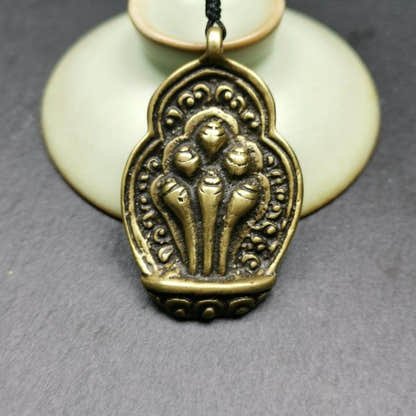 Amulet,Mani Jewel Badge/Pendant - Tibetan Buddhist amulet, view 4