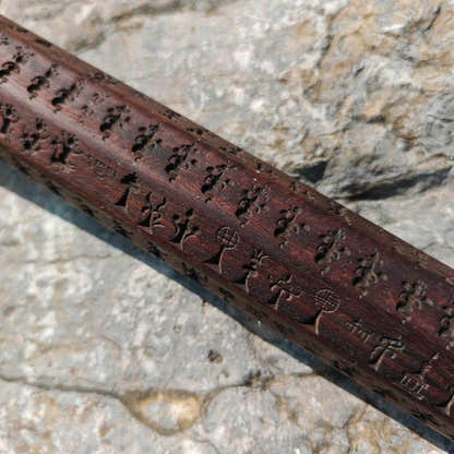 Zanpar Wooden Mold Stick - Tibetan Buddhist art, view 7