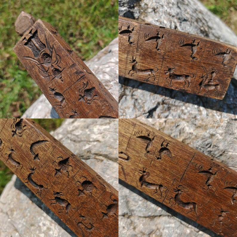 Zanpar Wooden Mold Stick - Tibetan Buddhist art, view 7