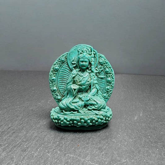 Guru Rinpoche Statue,Padmasambhava - Tibetan Buddhist statue, front view