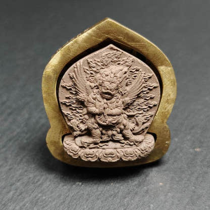 Vajrakilaya Tsa Tsa Mold,4.5cm Height - Tibetan tsa tsa mold, detailed view