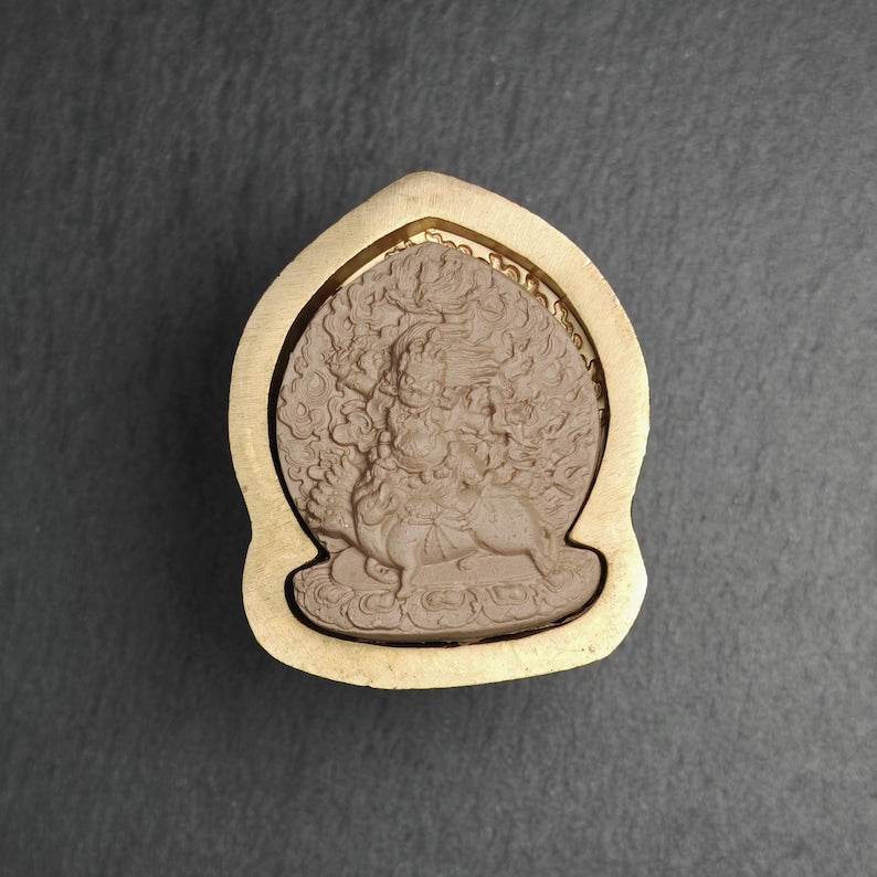 Tsa Tsa Mold,Wrathful Guru Rinpoche,5cm Height - Tibetan tsa tsa mold, view 4