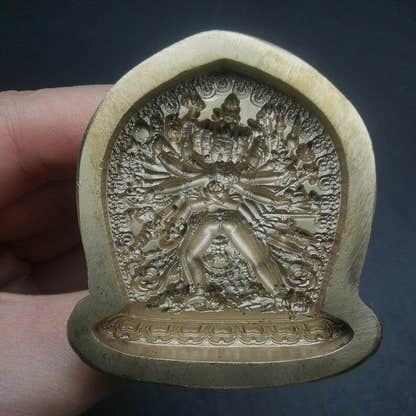 Kalachakra Vajra Tsa Tsa Mold,4.5cm Height - Tibetan tsa tsa mold, view 4