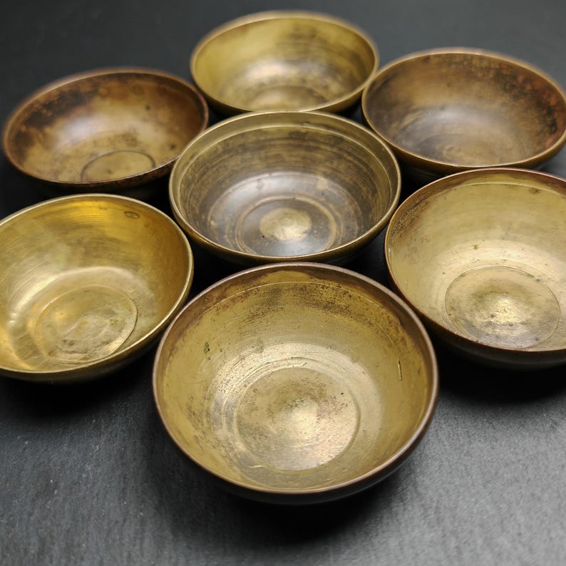 Water Offering Bowls 2.4" - Tibetan Buddhist art, view 6