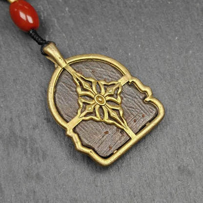 Drashi Lhamo Amulet, 52 - Tibetan Buddhist amulet, view 4
